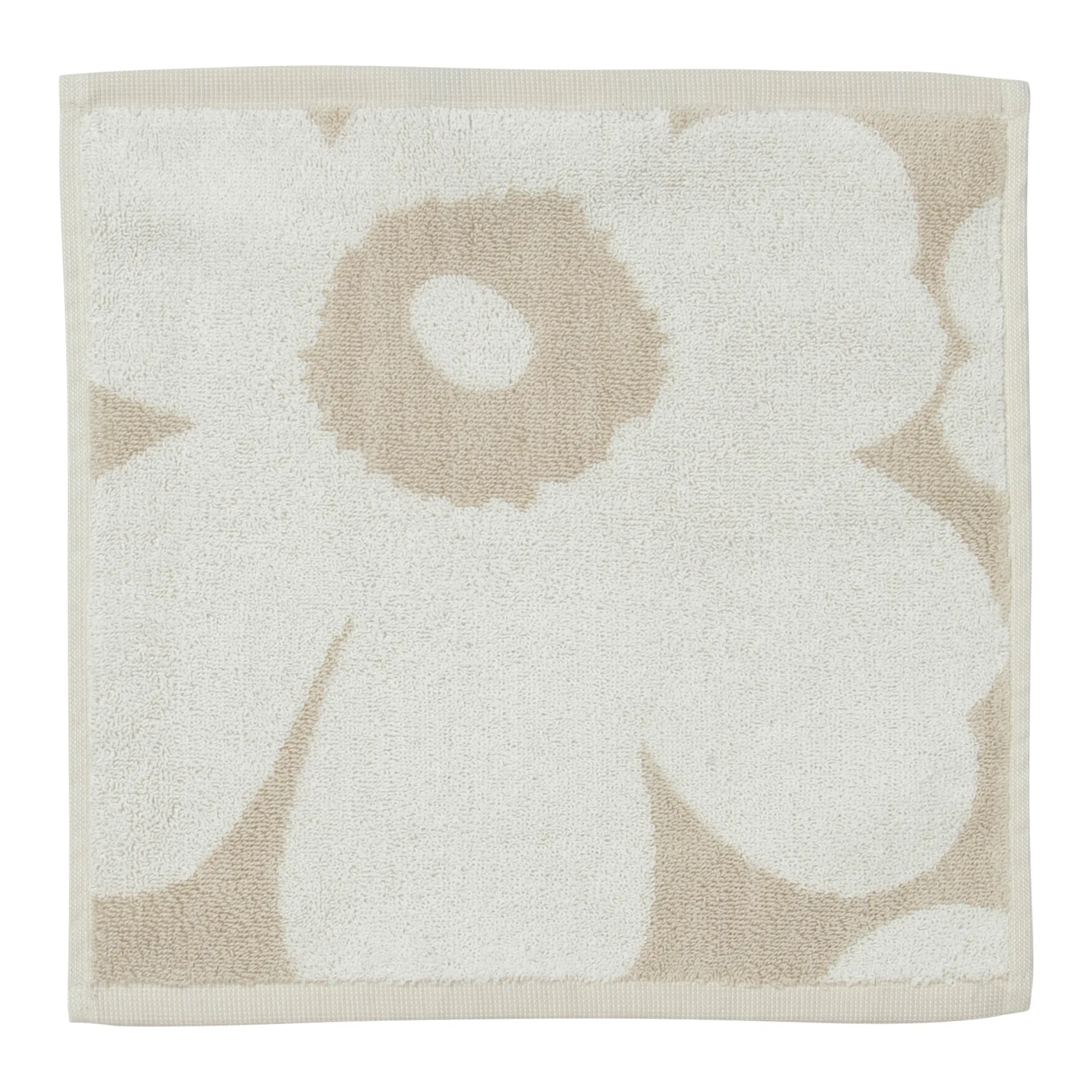 Unikko handdoek beige-wit, 30x30 cm Marimekko