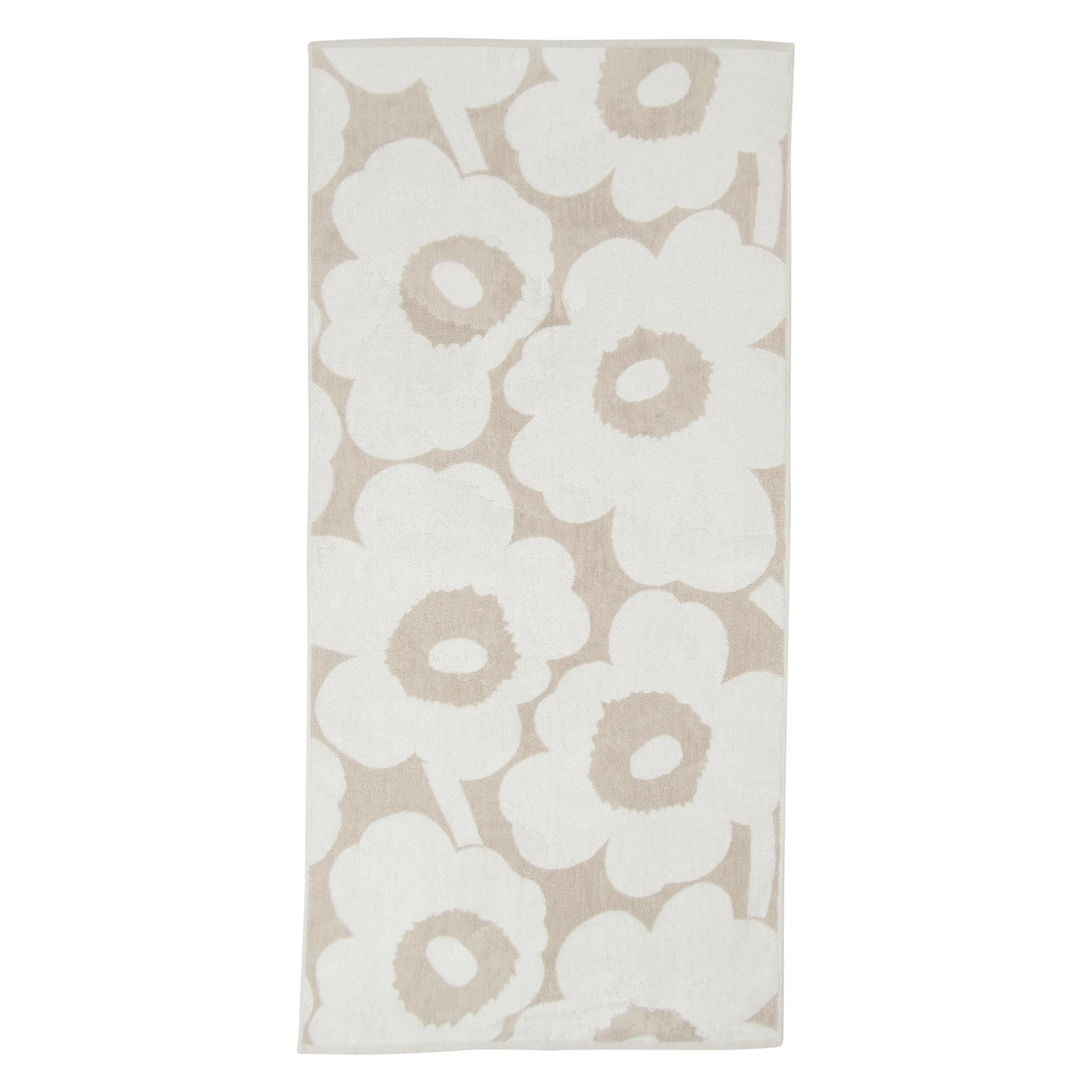 Unikko handdoek beige-wit, 70x150 cm Marimekko