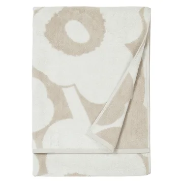 Unikko handdoek beige-wit - 70x150 cm - Marimekko