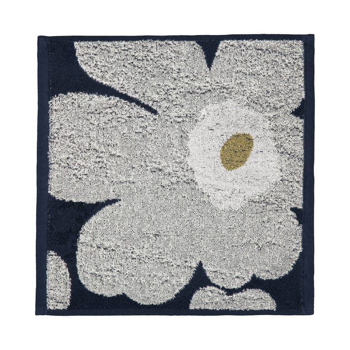 Unikko handdoek marineblauw-lichtgrijs - 30x30 cm - Marimekko