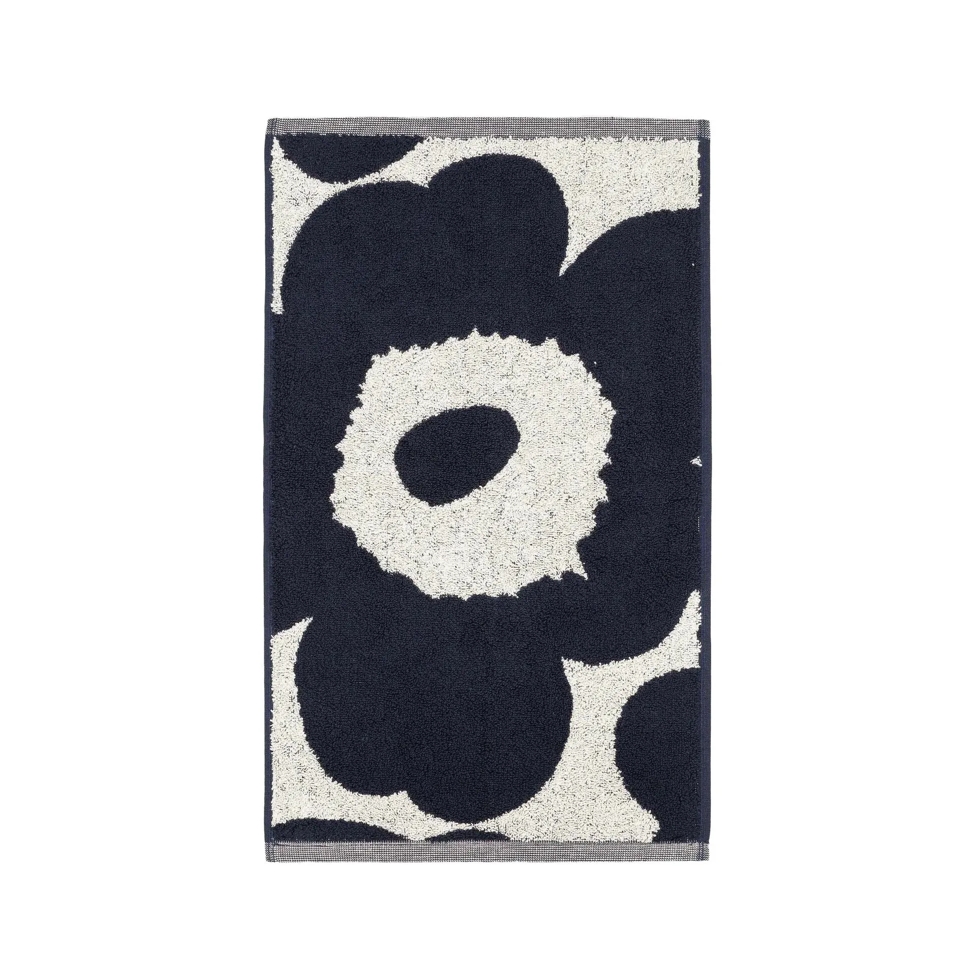 Unikko handdoek natuurwit-donkerblauw, 30x50 cm Marimekko