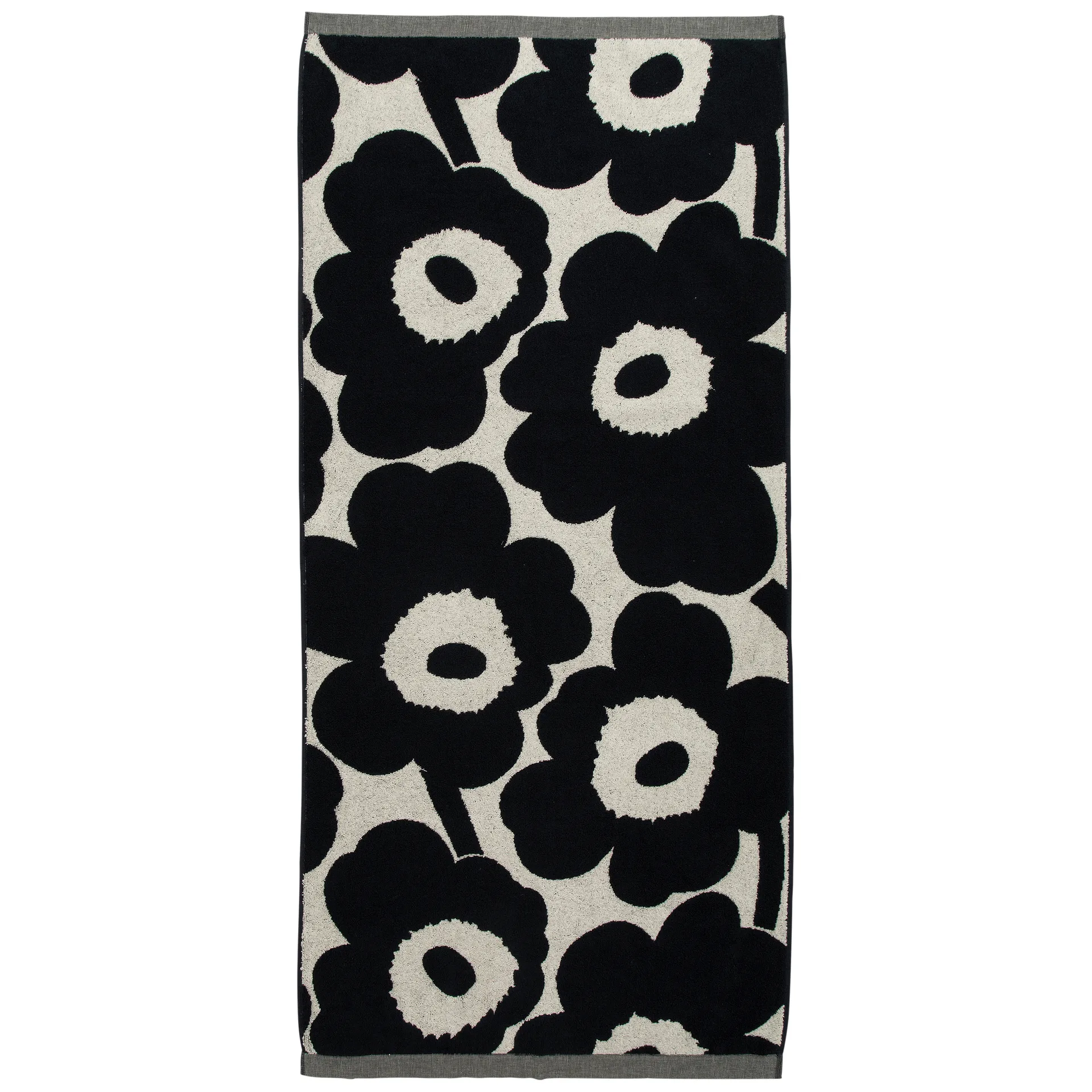 Unikko handdoek natuurwit-donkerblauw, 70x150 cm Marimekko