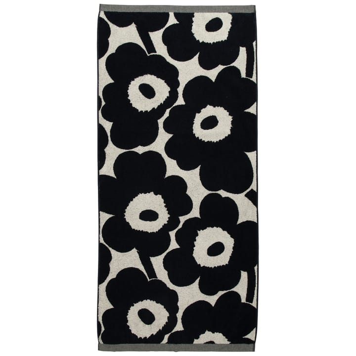 Unikko handdoek natuurwit-donkerblauw - 70x150 cm - Marimekko