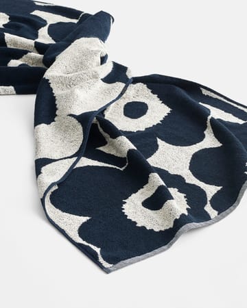Unikko handdoek natuurwit-donkerblauw - 70x150 cm - Marimekko