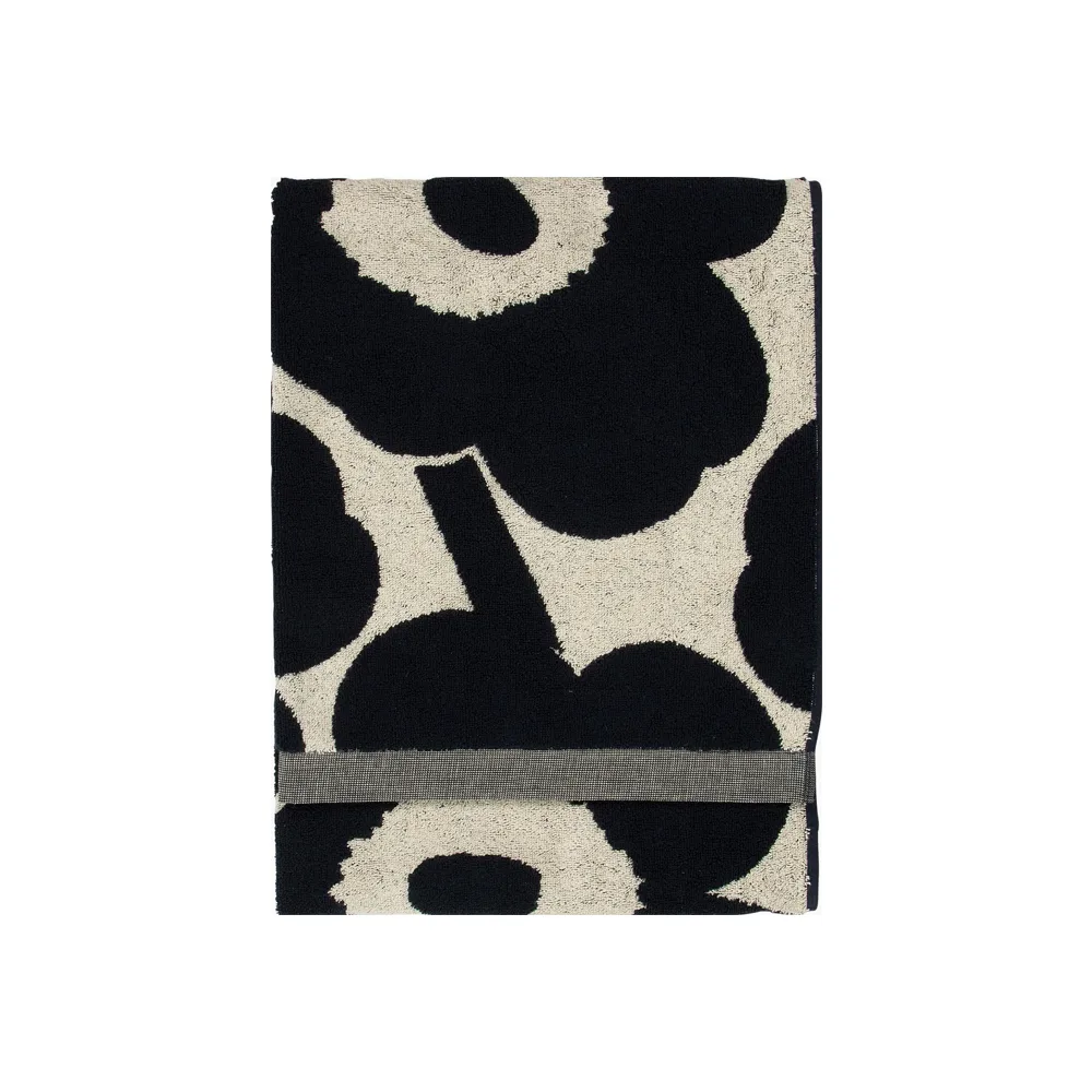 Unikko handdoek natuurwit-donkerblauw, 70x150 cm Marimekko