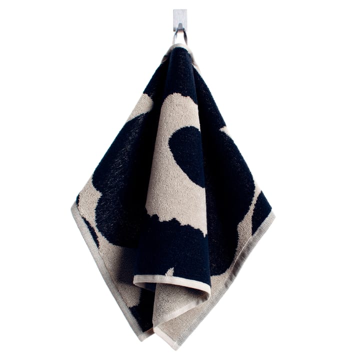 Unikko handdoek zwart-zand - gastendoek - Marimekko