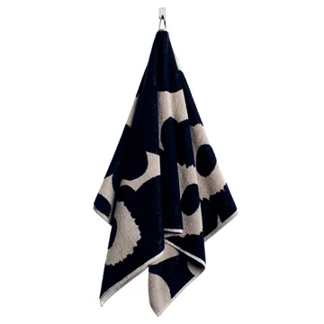 Unikko handdoek zwart-zand - handdoek - Marimekko