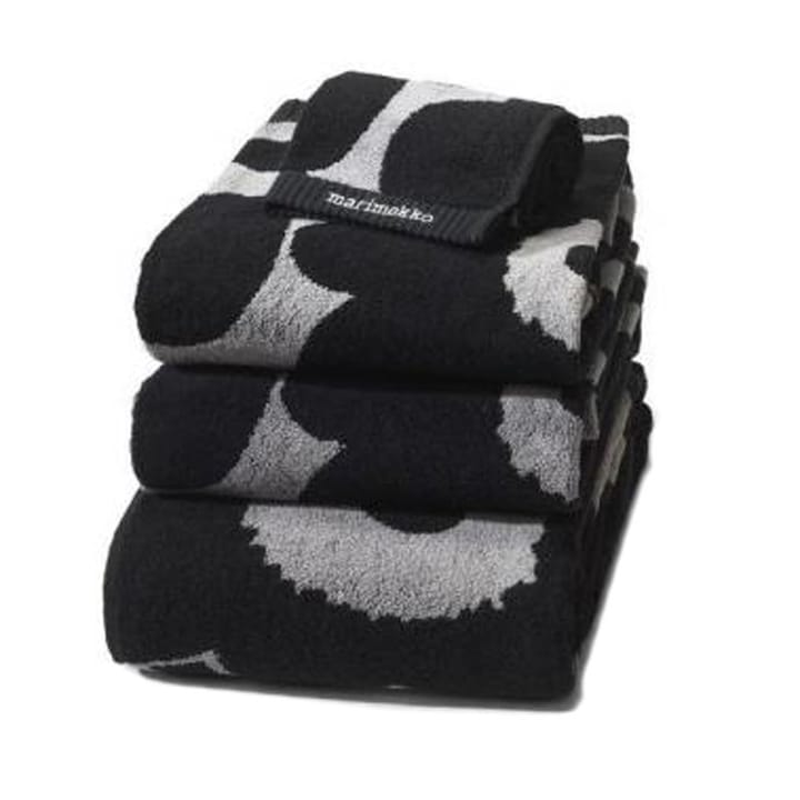 Unikko handdoek zwart-zand - handdoek - Marimekko
