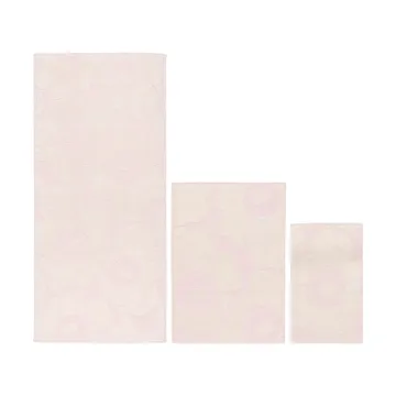 Unikko handdoekenset 3-delig - White-light pink - Marimekko