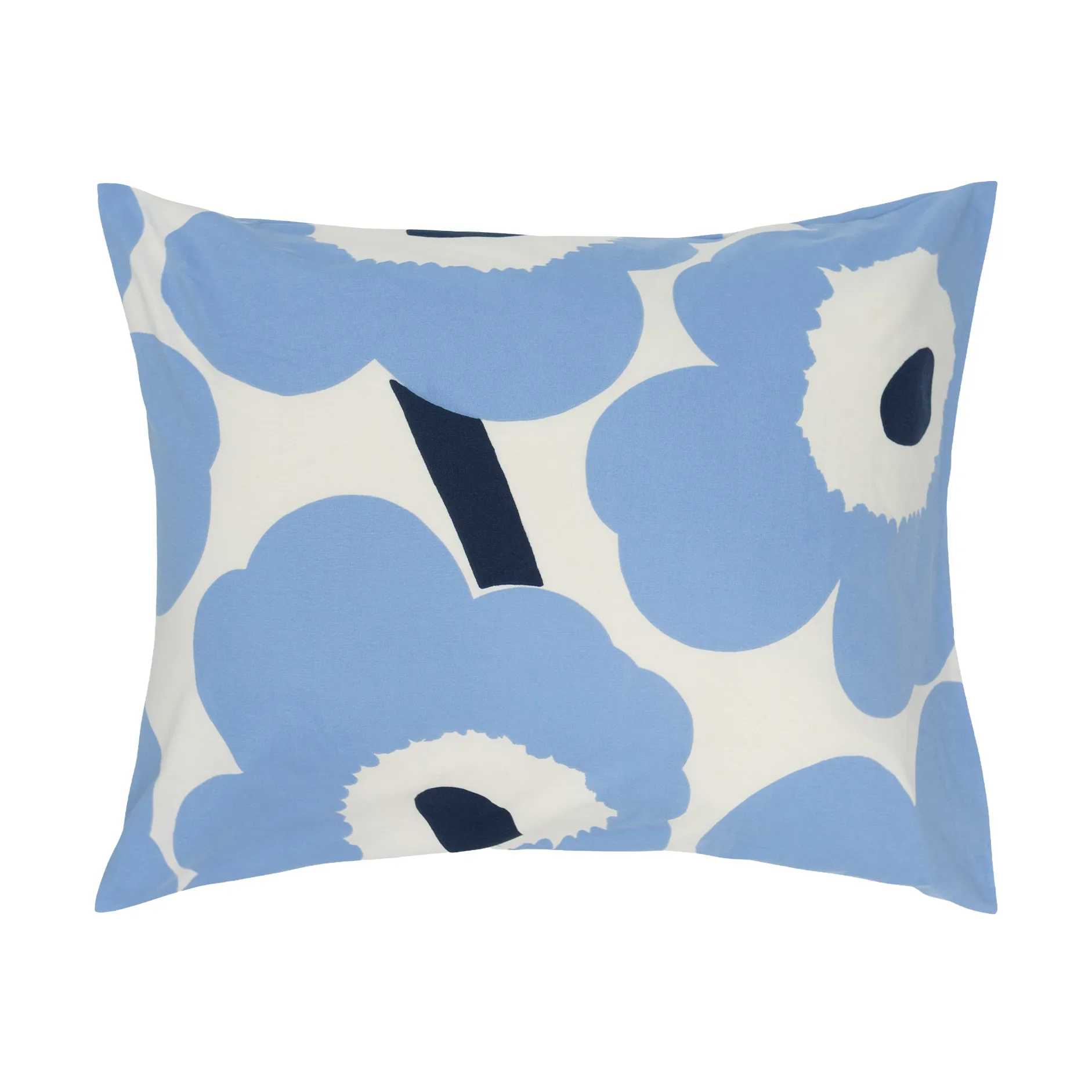 Unikko jersey kussensloop, Gebroken wit, lichtblauw, navy, 50x60 cm Marimekko