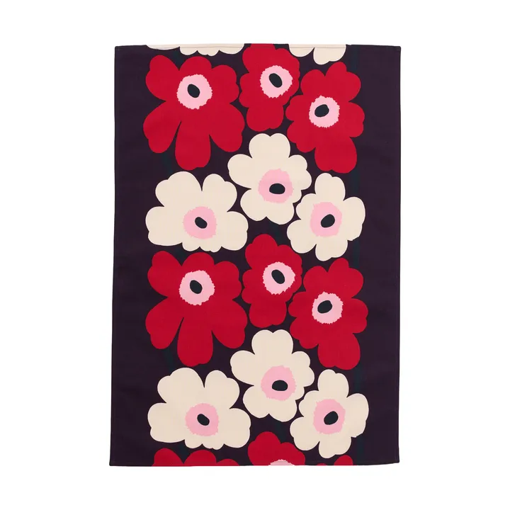 Unikko keukendoek 47x70 cm - Plum-cranberry-off white-rose - Marimekko