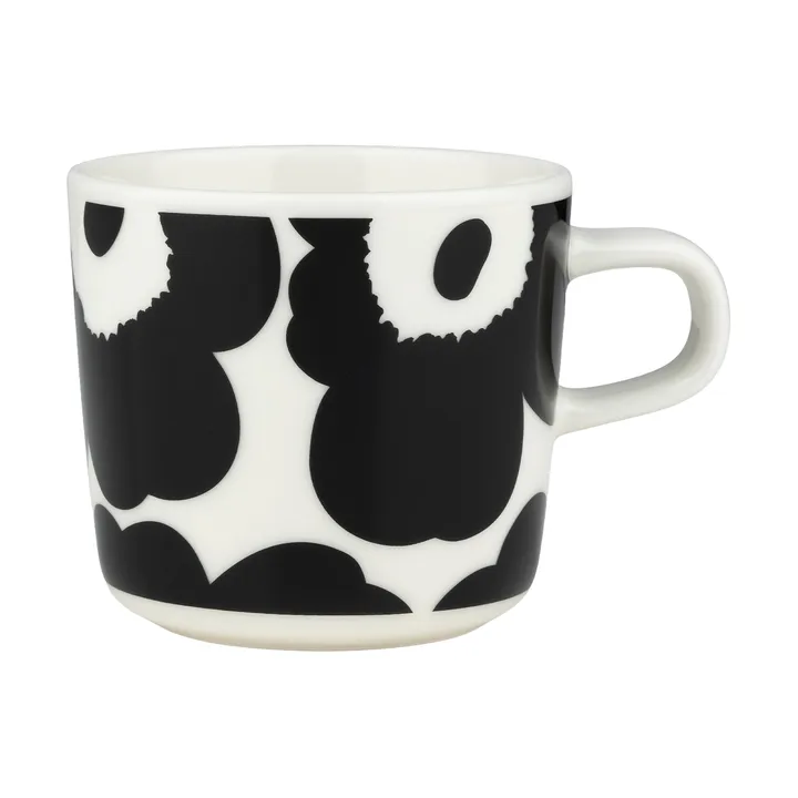 Unikko koffiemok 20 cl - Black-white - Marimekko