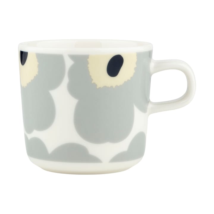 Unikko koffiemok 20 cl - White-light grey-sand-dark blue - Marimekko