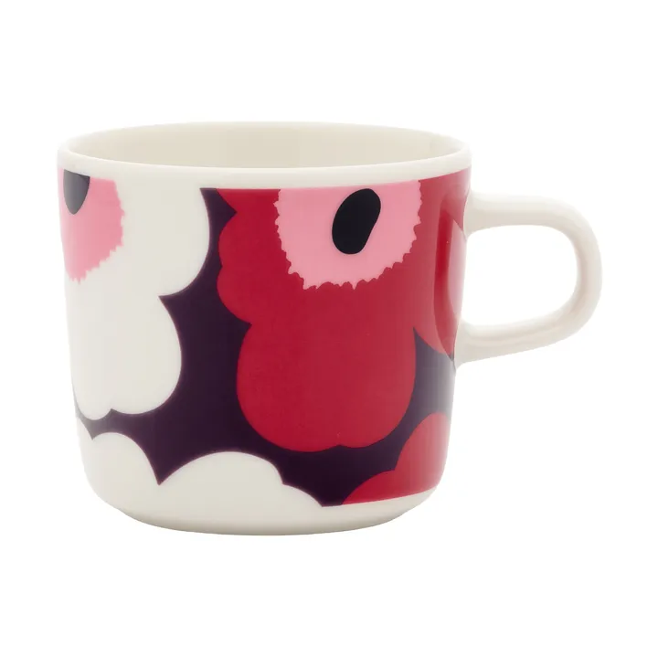 Unikko koffiemok 20 cl - White-plum-cranberry-pink - Marimekko