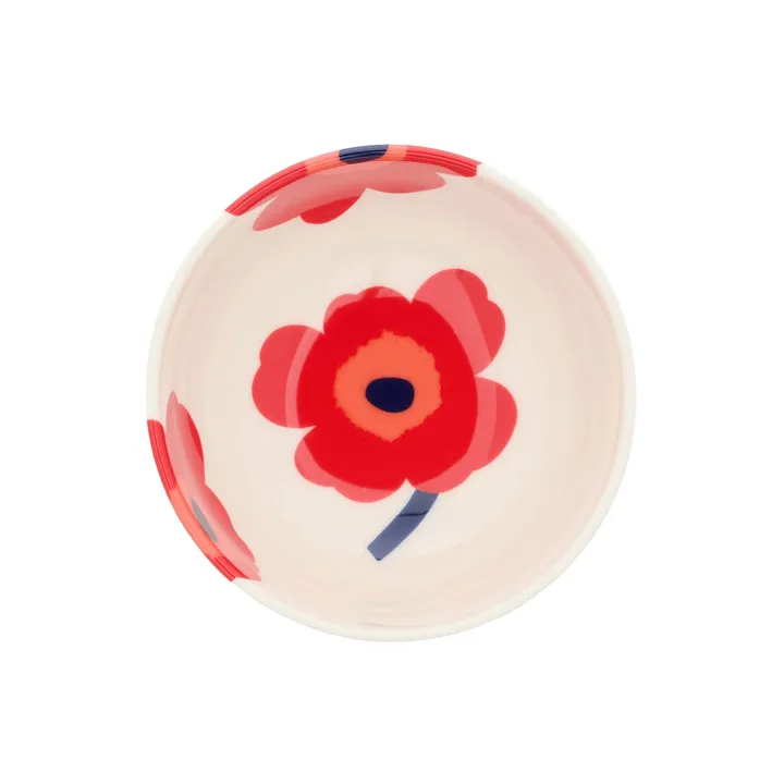 Unikko kom 3 dl - White-red-blue - Marimekko