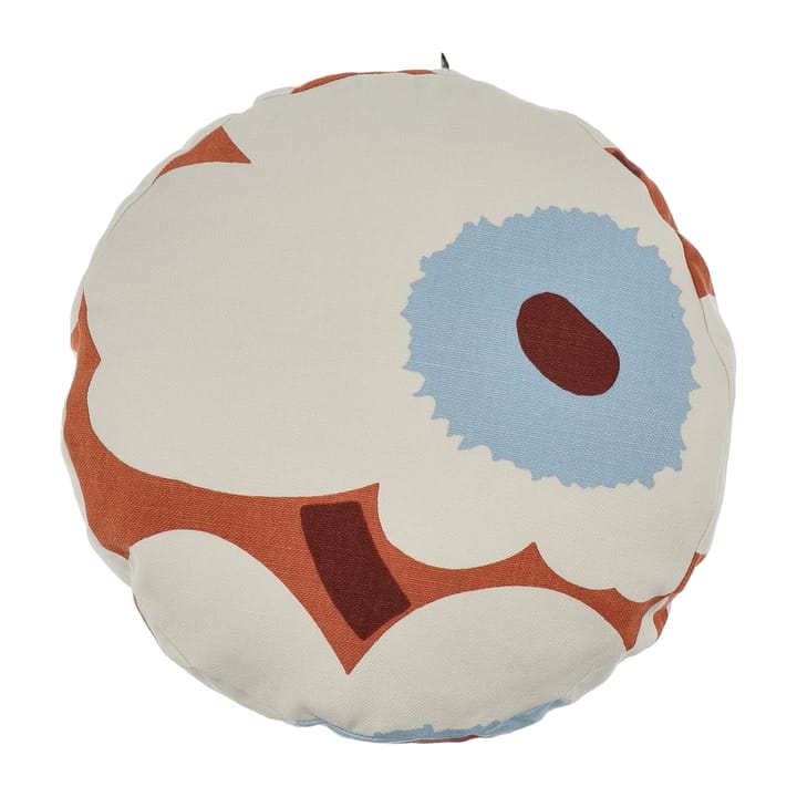 Unikko kussen Ø43 cm - Orange-off white-light blue - Marimekko