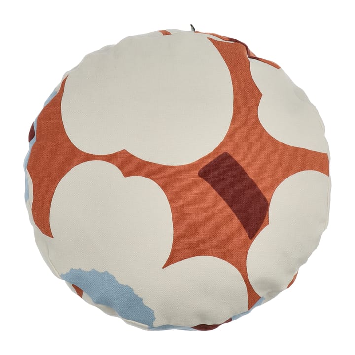 Unikko kussen Ø43 cm - Orange-off white-light blue - Marimekko