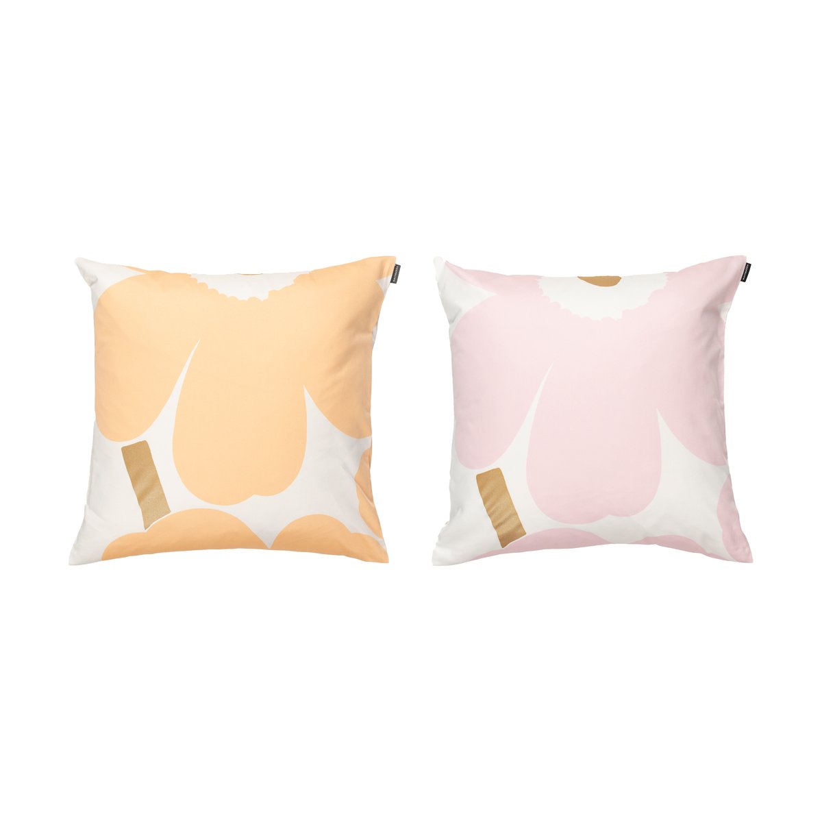 Marimekko Unikko kussenhoes 50x50 cm 2-delig White-Light pink-apricot