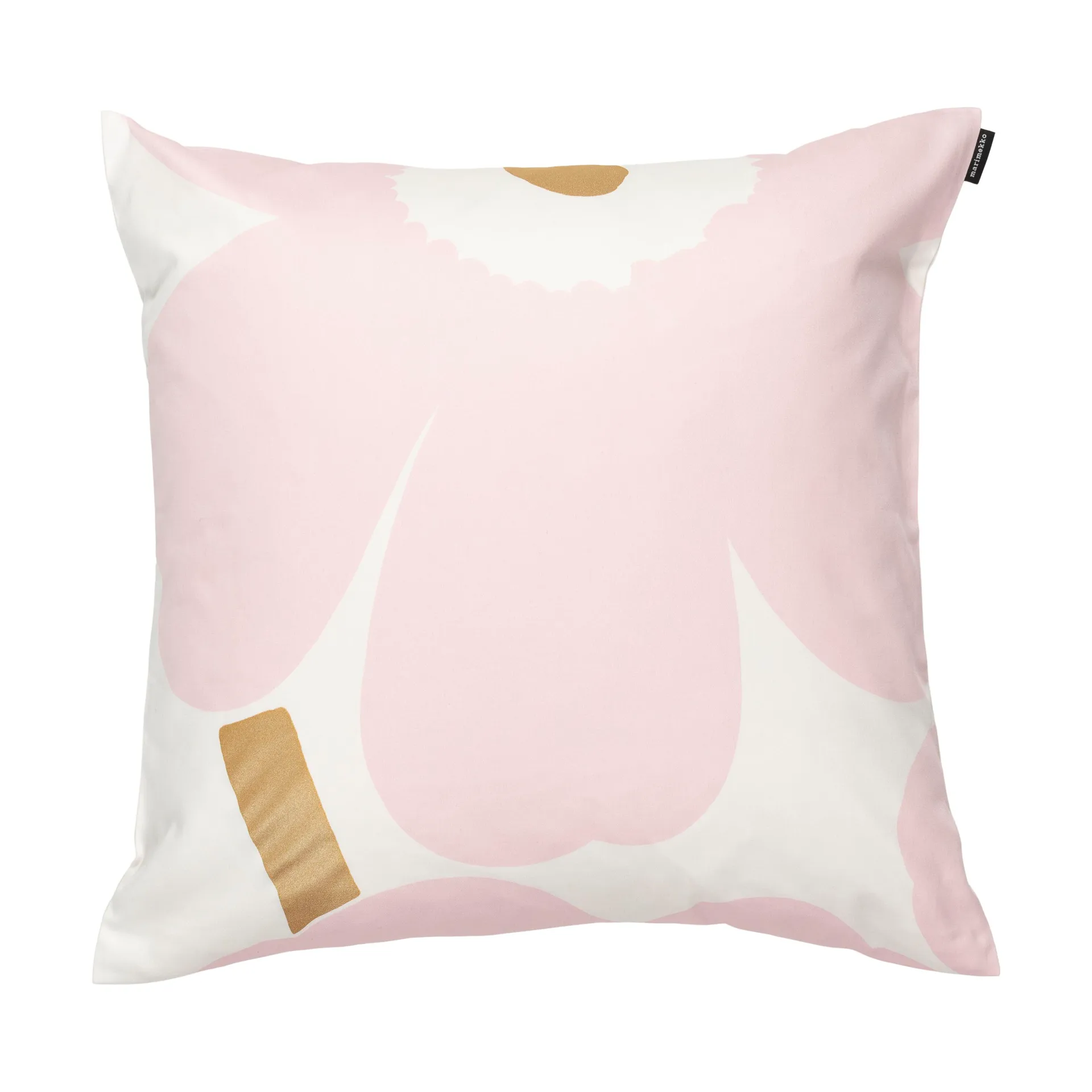 Unikko kussenhoes 50x50 cm 2-delig, White-Light pink-apricot Marimekko