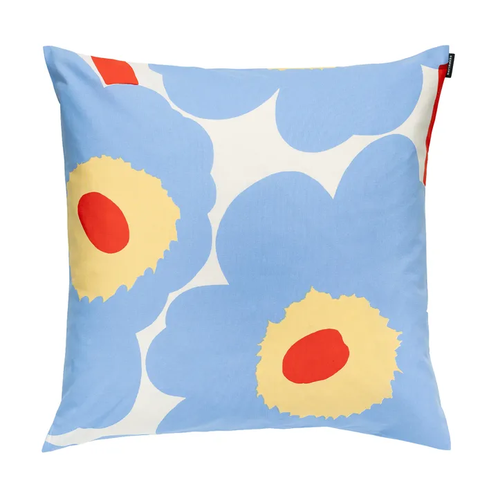 Unikko kussensloop 50x50 cm - White-light blue-orange red-melon - Marimekko