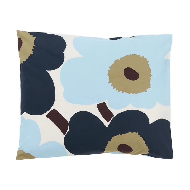 Unikko kussensloop 50x60 cm - Off white-blueberry-cold blue - Marimekko