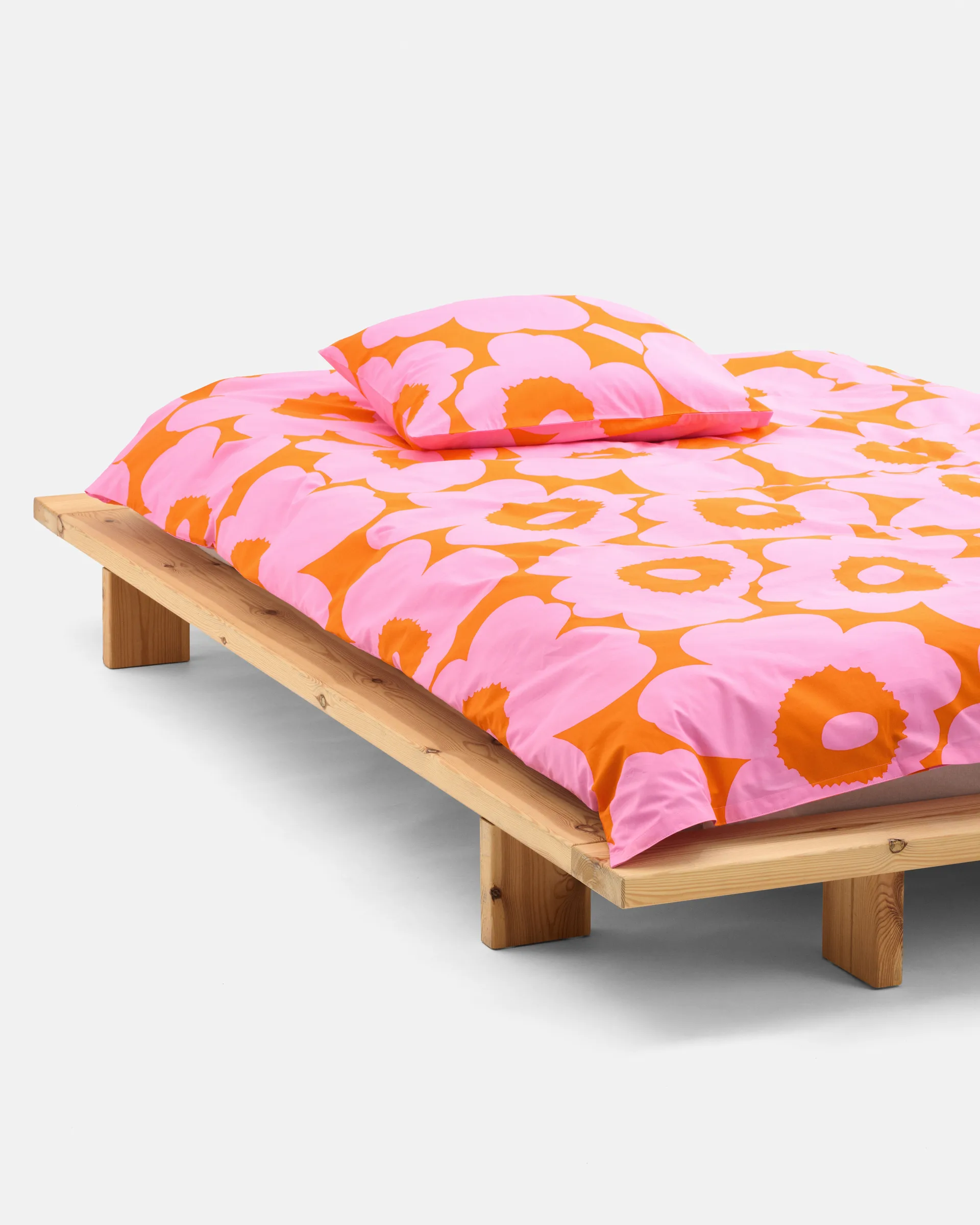 Unikko kussensloop 50x60 cm, Orange-pink Marimekko