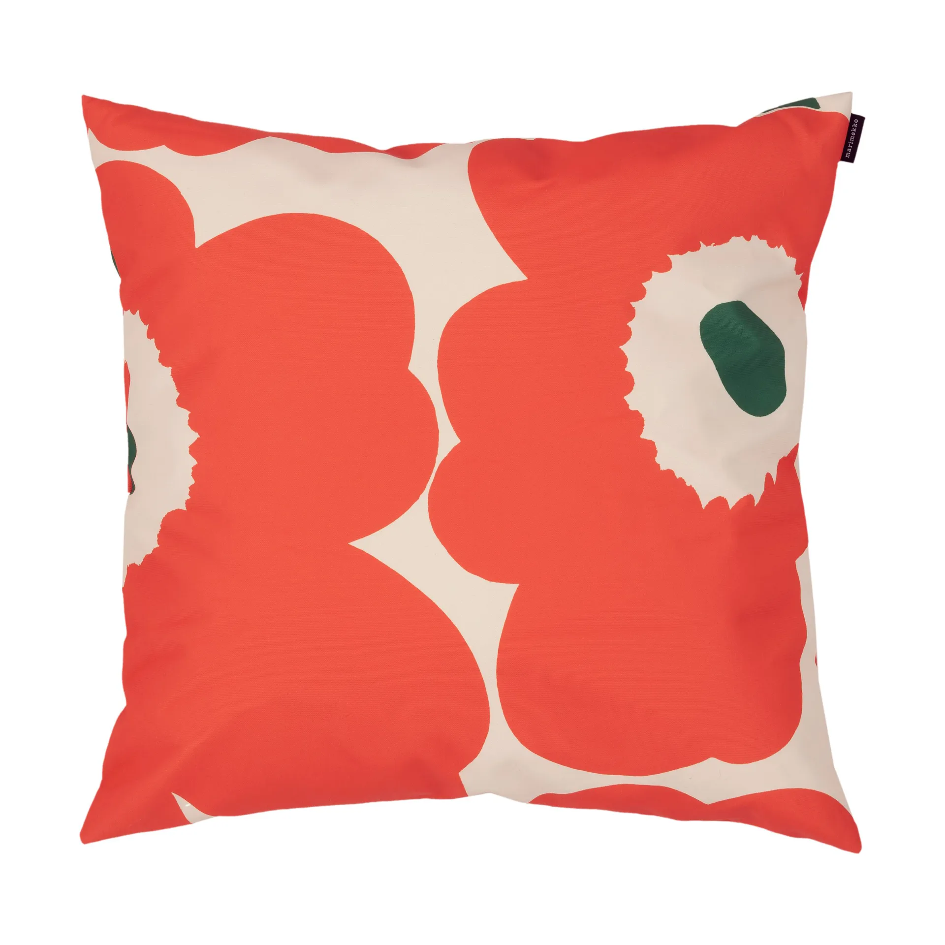 Unikko kussensloop polyester 50x50 cm, Cotton-orange-green Marimekko