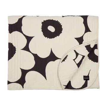 Unikko laken 160x260 cm - charcoal, off white - Marimekko