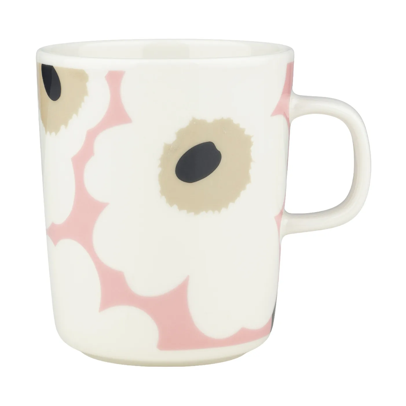 Unikko mok 25 cl, Off white-pink-sand-charcoal Marimekko