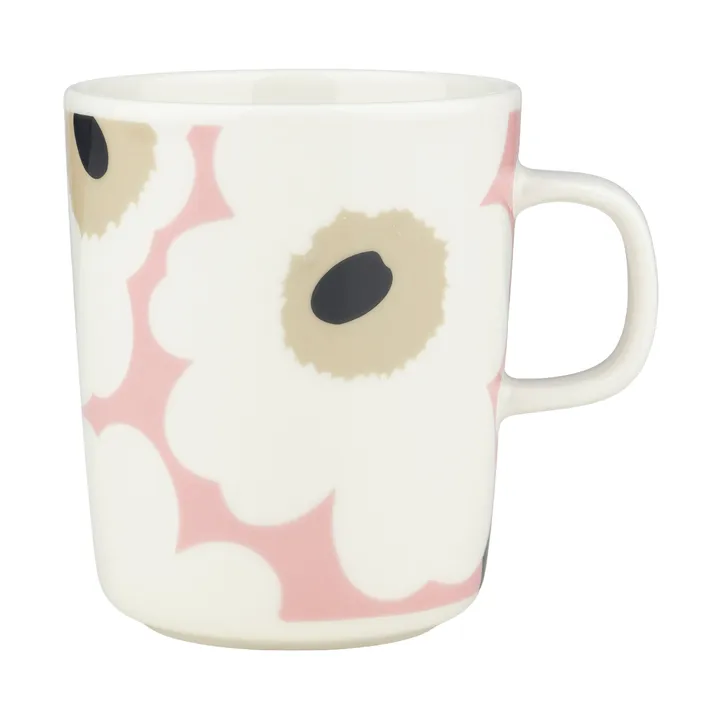 Unikko mok 25 cl - Off white-pink-sand-charcoal - Marimekko