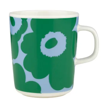 Unikko mok 25 cl - White-green-light blue - Marimekko