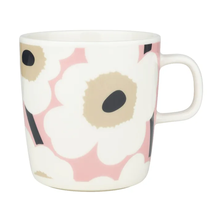 Unikko mok 40 cl - Off white-pink-sand-charcoal - Marimekko