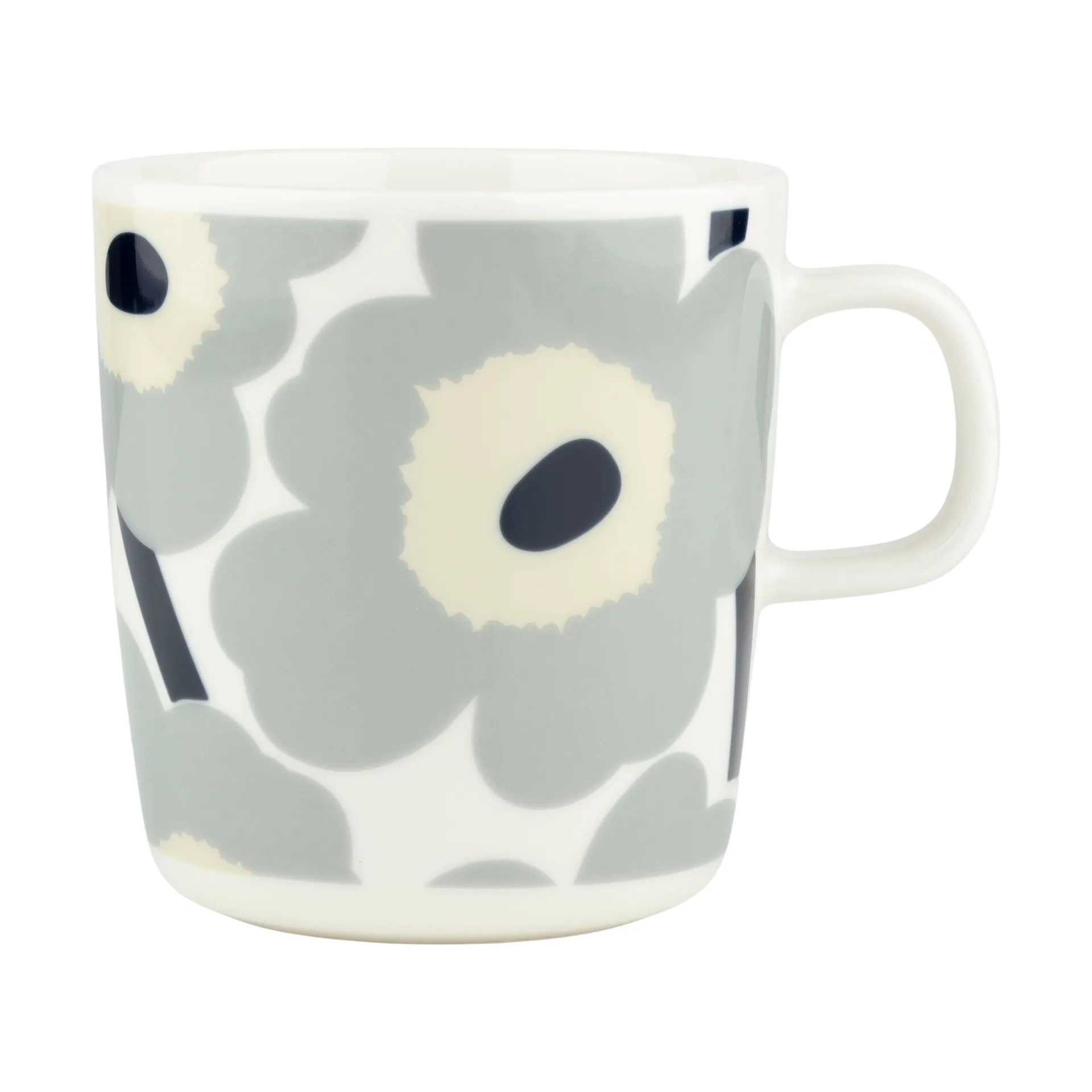 Unikko mok 40 cl, White-light grey-sand-dark blue Marimekko