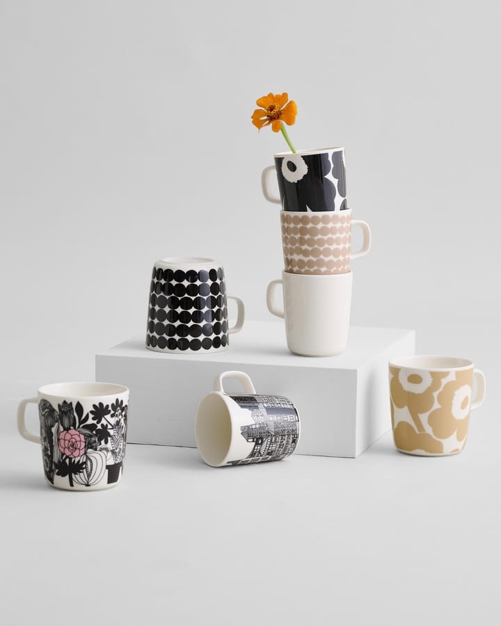 Unikko mok 40 cl, Wit-beige Marimekko