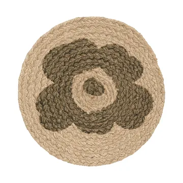 Unikko pannenlap jute Ø25 cm - Beige-groen - Marimekko