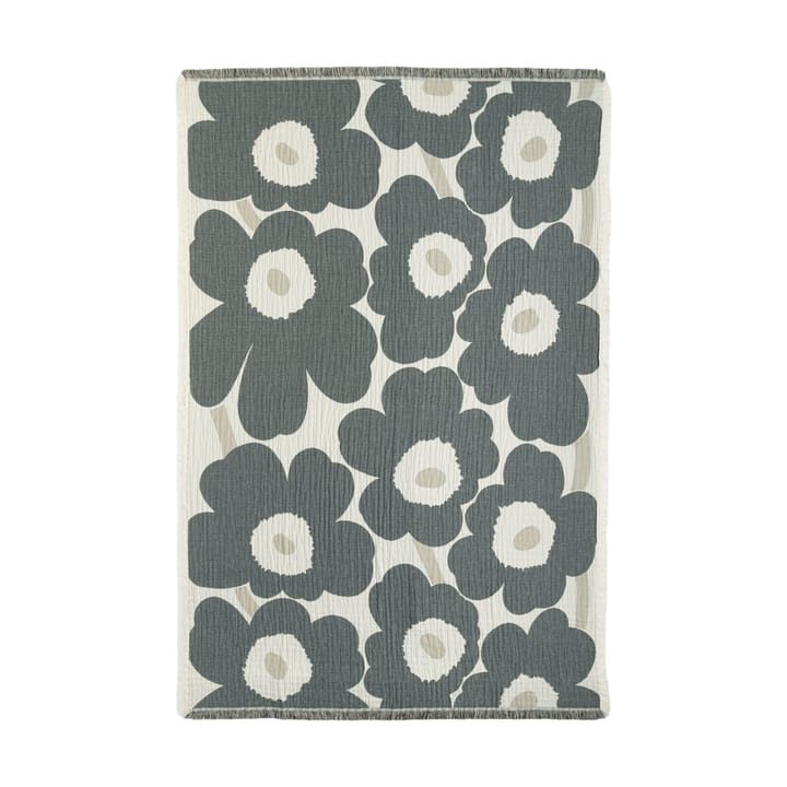 Unikko plaid 150x220 cm - Off white-charcoal-sand - Marimekko