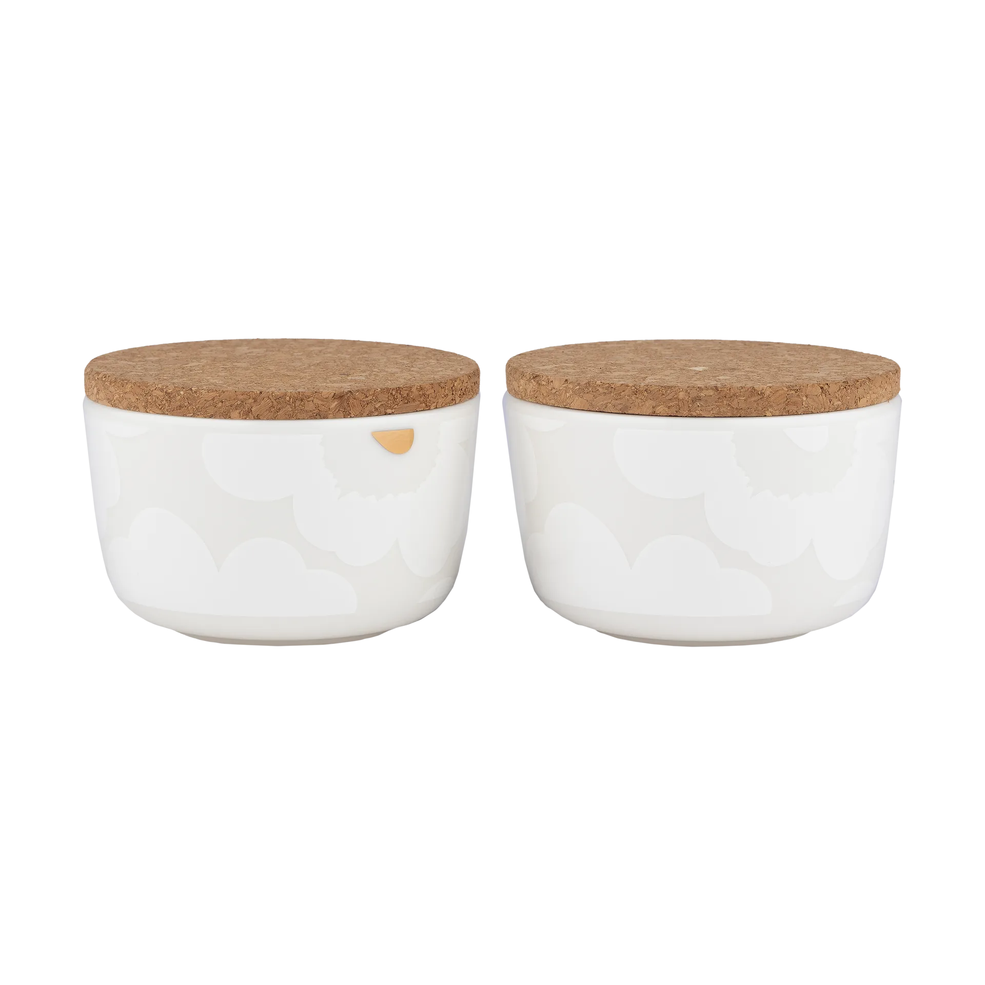 Unikko pot 25 cl 2-pack, White-gold Marimekko