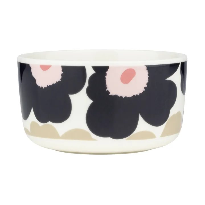 Unikko schaal 5 dl - Off white-charcoal-sand-pink - Marimekko