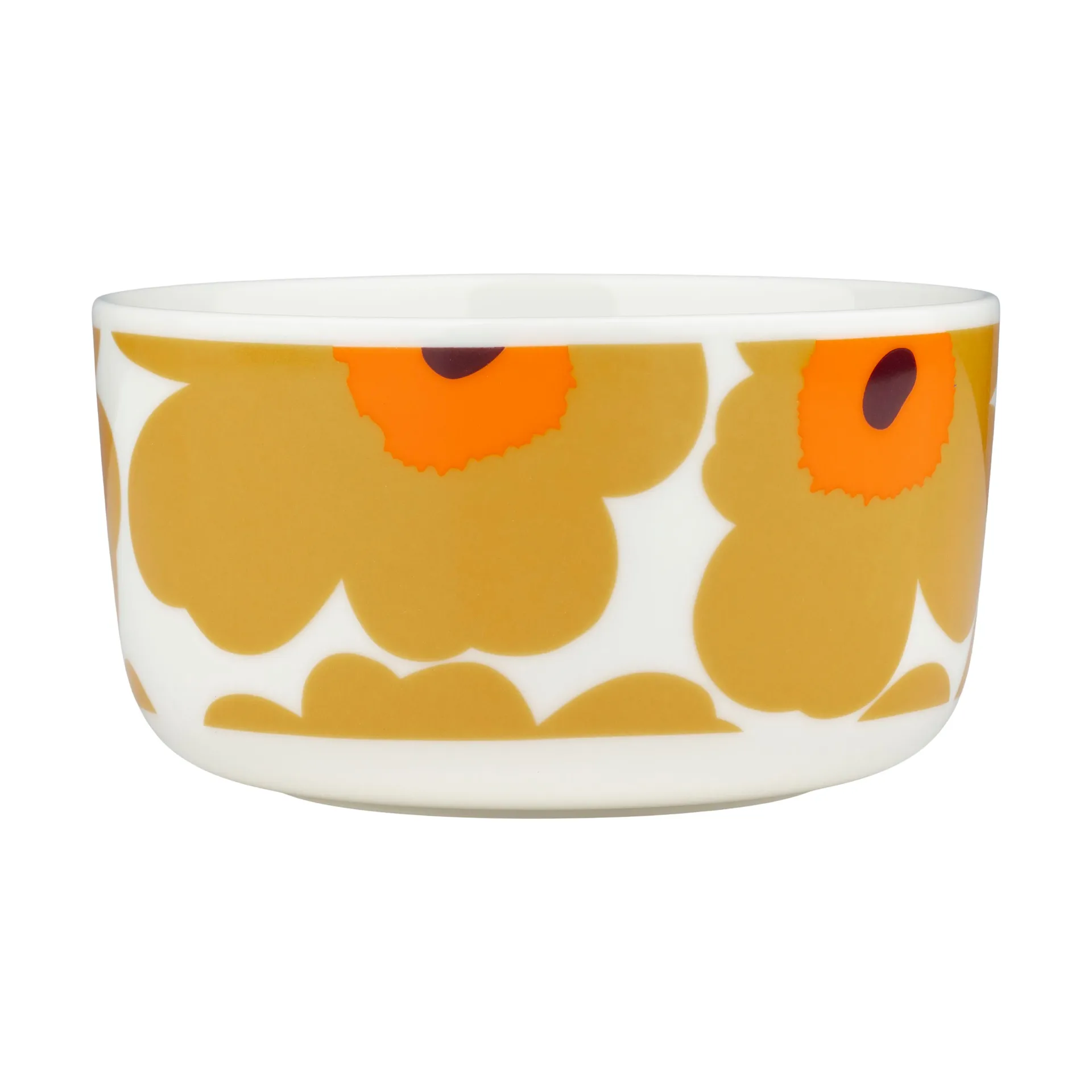 Unikko schaal 5 dl, White-caramel-warm orange Marimekko