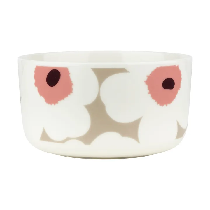 Unikko schaal 5 dl - White-clay-powder-dark wine - Marimekko