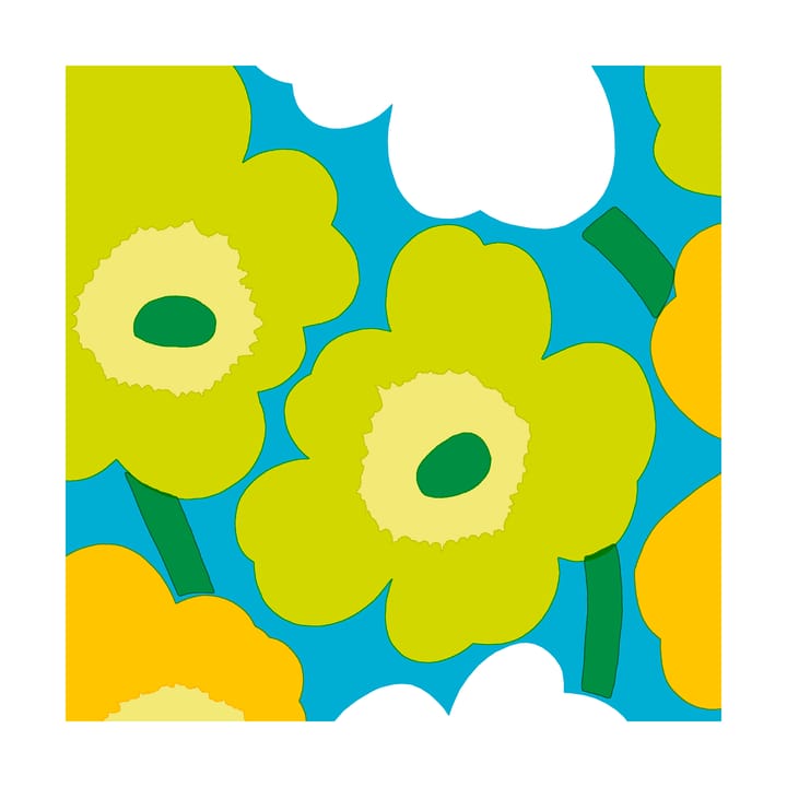 Unikko servet 33x33 cm 20-pack - Blue-Green - Marimekko