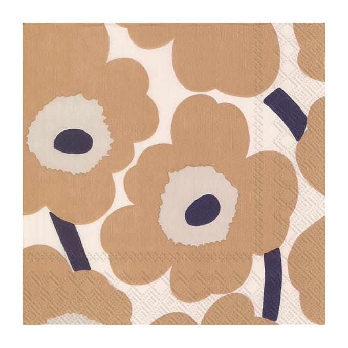 Unikko servet 33x33 cm 20-pack - Cream linen - Marimekko