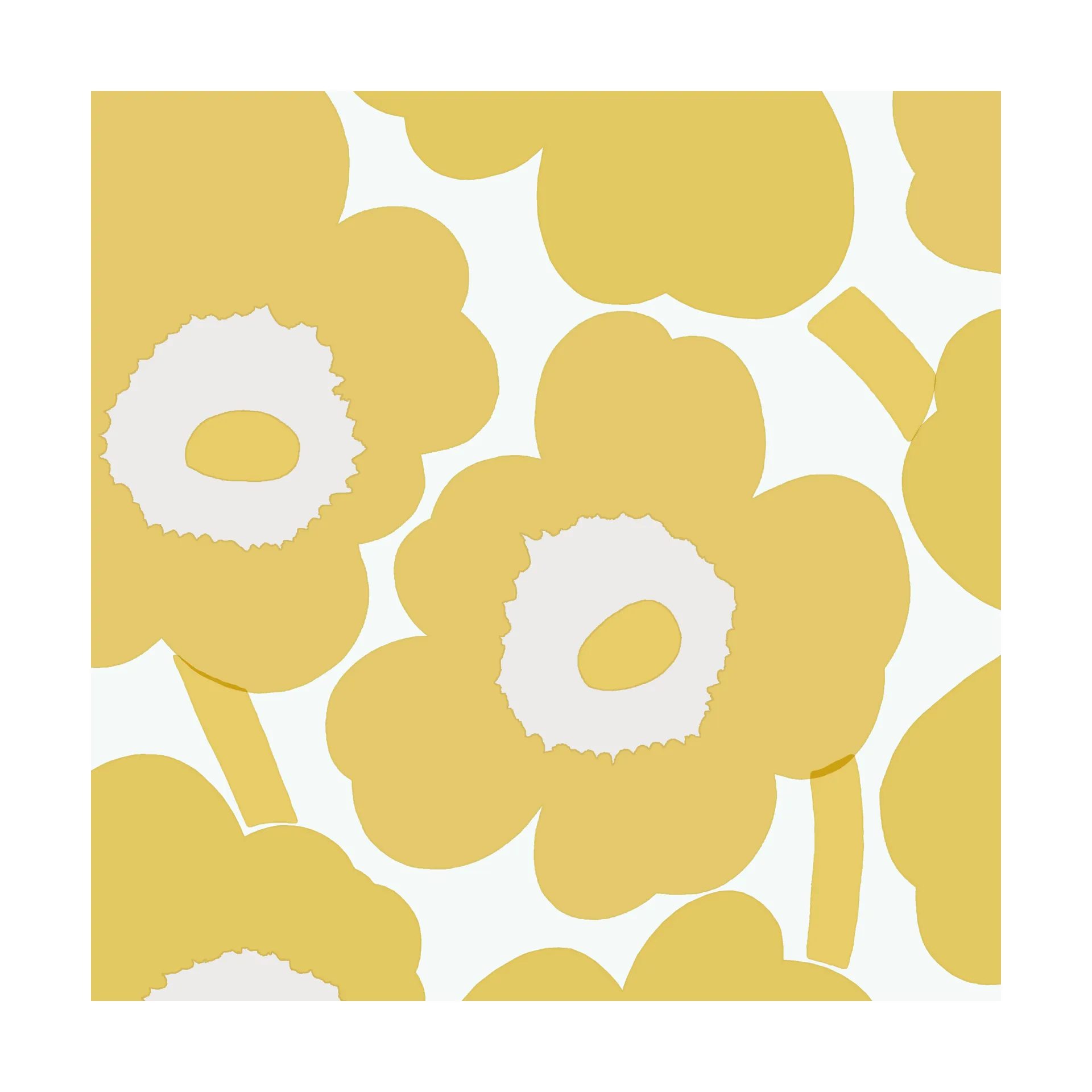 Unikko servet 33x33 cm 20-pack, Gold Marimekko