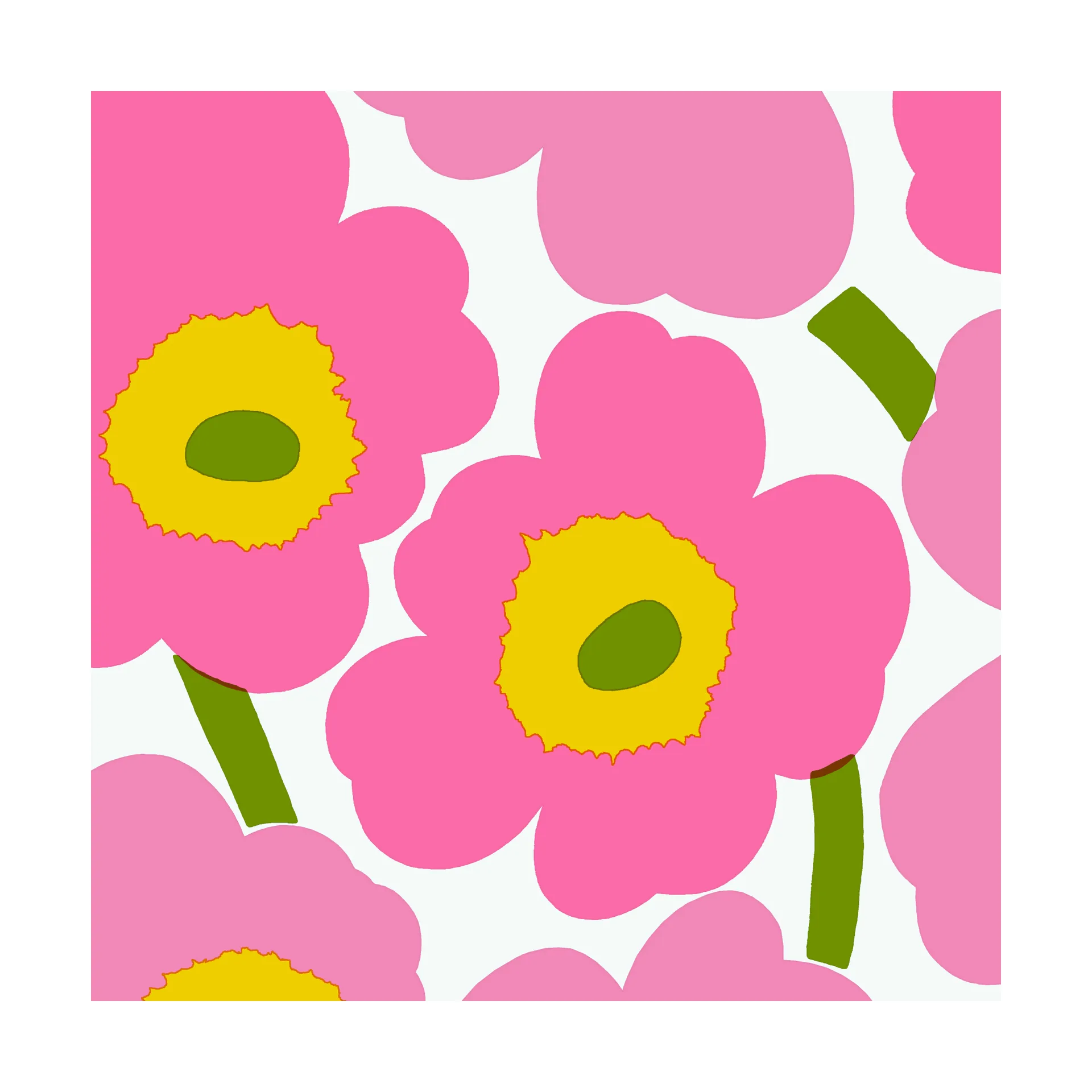 Unikko servet 33x33 cm 20-pack, Pink Marimekko