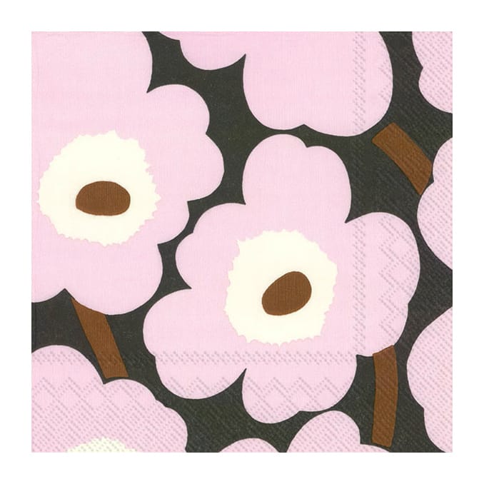 Unikko servet 33x33 cm 20-pack - Rose - Marimekko