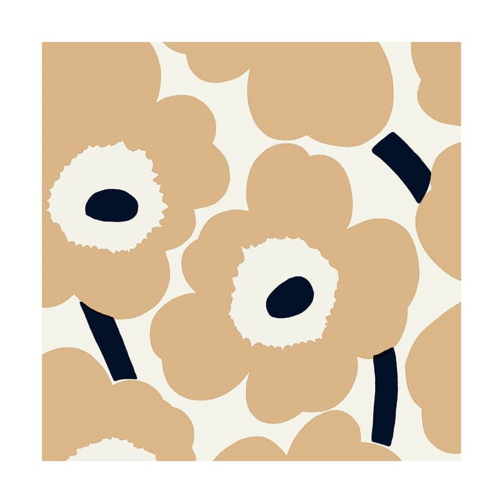 Unikko servet 33x33 cm 20-pack - Sand-brown - Marimekko