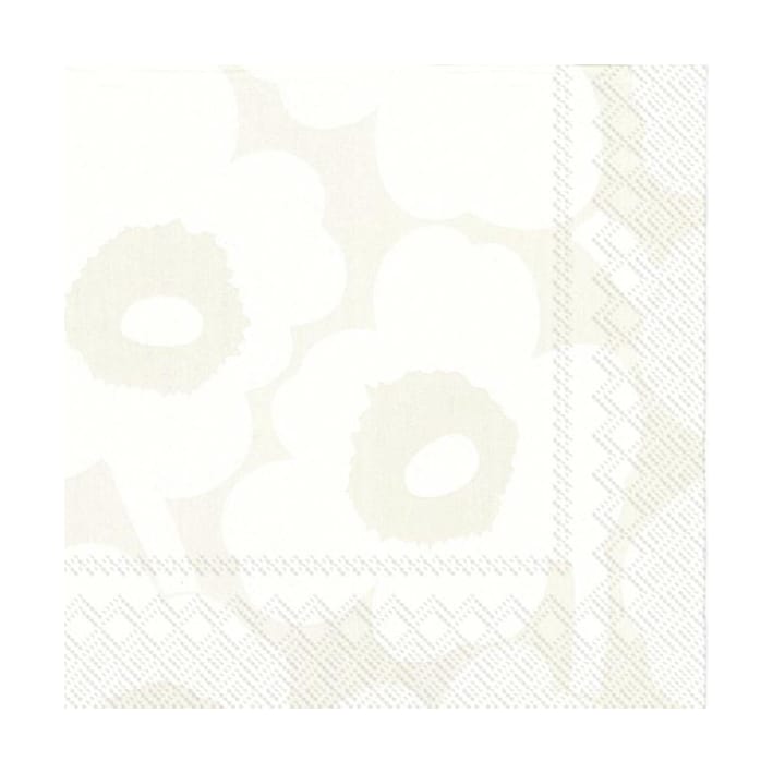 Unikko servet 33x33 cm 20-pack - White-grey - Marimekko