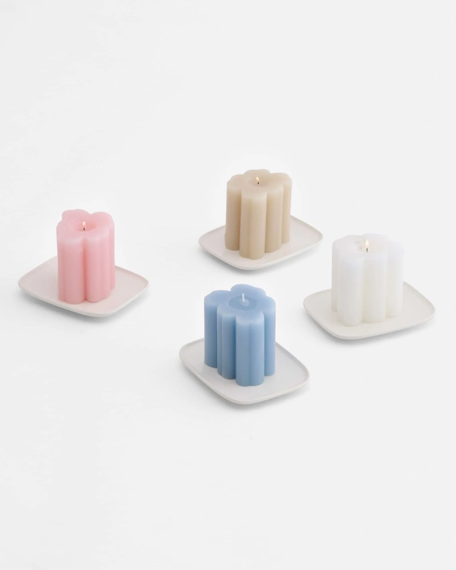 Unikko shape kaars, Beige Marimekko