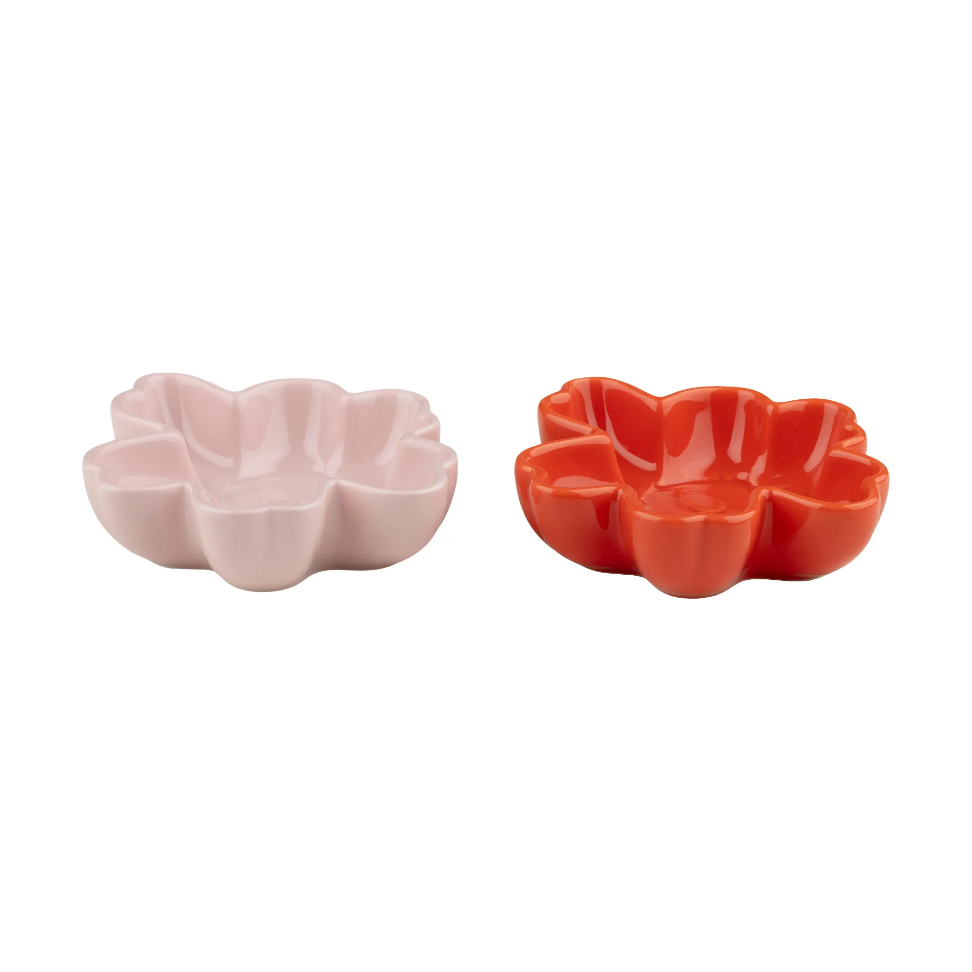 Unikko Shape schaal Ø11 cm 2-delig, Pink-orange red Marimekko