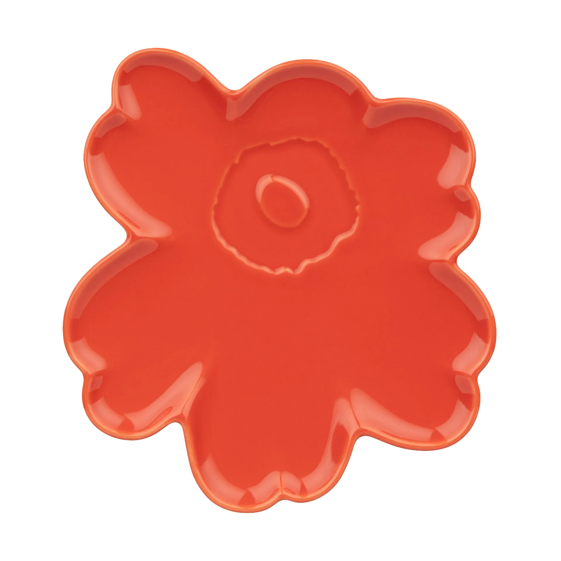 Unikko shape schaal 20 cm, Orange red Marimekko